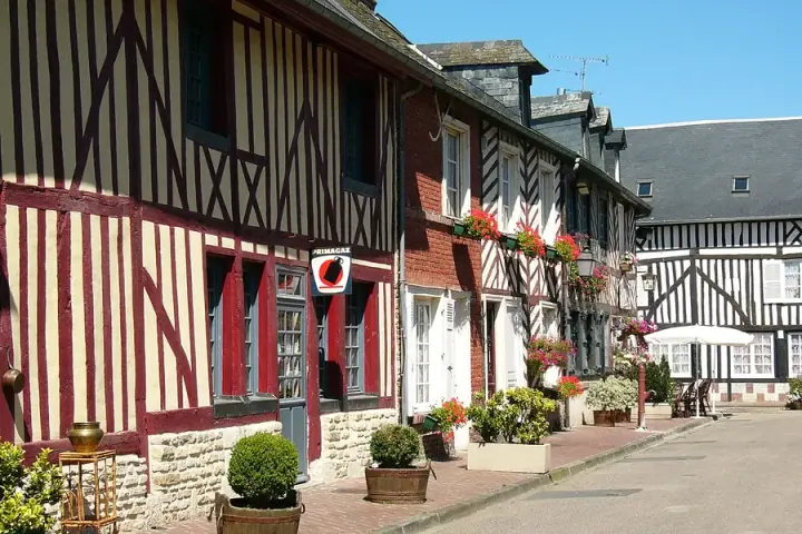 Les maisons à colombages de Beuvron-en-Auge
