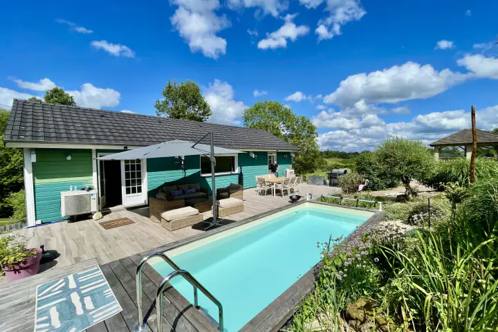 Le Chalet Normand et sa piscine chauffée